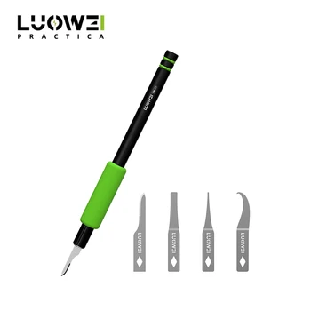 LUOWEI LW-K1 для удаления клея с жестких и мягких печатных плат /Инструменты для открывания мобильных экранов / 4 лезвия