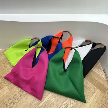 Большая сумка-тоут ярких цветов, дизайнерские сумки для женщин 2023, высококачественная сумка через плечо, женские кошельки для покупок, Повседневный лоскутный клатч, новинка