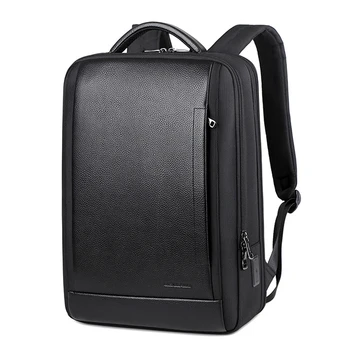 Новый бренд из натуральной кожи с оксфордскими мужскими рюкзаками, студенческий рюкзак из натуральной кожи, роскошная компьютерная 15,6-дюймовая сумка для ноутбука Изображение 2