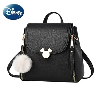Женский Мини-рюкзак Disney и сумка через плечо для Девочки, Сумка через Плечо, Многофункциональная Сумка, Роскошный Дизайнерский Кошелек с Микки Маусом