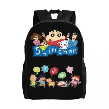 Рюкзак Shinchan Crayon TV Series для мужчин, женщин, школьников, студентов, Сумка для книг Подходит для 15-дюймовых сумок для ноутбуков
