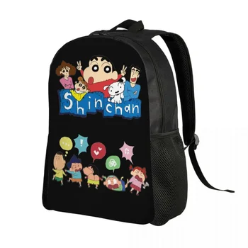 Рюкзак Shinchan Crayon TV Series для мужчин, женщин, школьников, студентов, Сумка для книг Подходит для 15-дюймовых сумок для ноутбуков Изображение 2