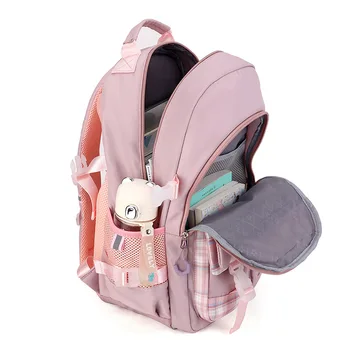 Школьные сумки ISO BSCI для девочек, школьные сумки, шерстяные черные сумки, школьный рюкзак odm oem Изображение 2