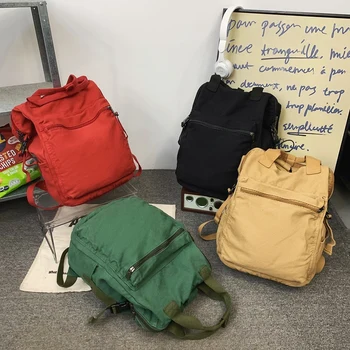 Женский холщовый школьный рюкзак, модный крутой женский рюкзак для ноутбука, студенческая сумка для путешествий для мальчиков и девочек, модные школьные сумки Kawaii Изображение 2