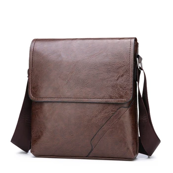 Новые роскошные брендовые сумки-мессенджеры Kangaroo, мужская кожаная повседневная сумка через плечо для мужчин, деловая сумка через плечо, мужская маленькая сумочка Изображение 2