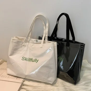 Модная прозрачная женская сумка-тоут большой емкости, женская роскошная дизайнерская сумка, сумки, женская сумка через плечо с бесплатной доставкой