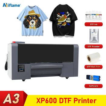 Принтер A3 + DTF Для EPSON С Двумя Печатающими головками XP600 С Предварительным нагревом Принтера Direct to Film Для печати Пленки Direct to Transfer для футболки Pr