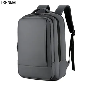 Деловой рюкзак Для мужчин, Многофункциональные водонепроницаемые сумки 2023, Сумка для ноутбука с USB-зарядкой, Модный Повседневный рюкзак для мужчин Изображение 2
