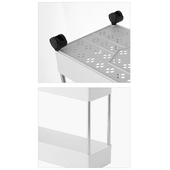 Узкая Поворотная стойка для хранения под столом для офиса, Ванной комнаты, кухни, прачечной, Узкого пространства Изображение 2