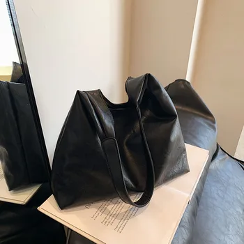 Повседневные сумки с нейлоновым внутренним отделением с верхней ручкой, мягкие брендовые сумки на молнии для женщин, модные однотонные женские сумки большой емкости.