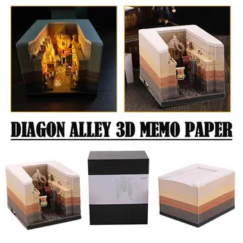 3D Блокнот Diagonal Alley на 2024 год, Календарь, бумага для заметок 