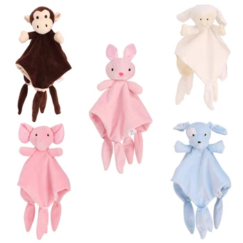 Мягкое успокаивающее полотенце Детские игрушки Плюшевое одеяло для животных Успокаивающее одеяло для сна Игрушки Кролик Собака кукла Полотенца одеяло для новорожденных