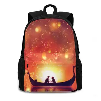Дизайн в стиле фонаря, рюкзак для подростков, студентов колледжа, дорожные сумки для ноутбука, запутанные фонарики Изображение 2