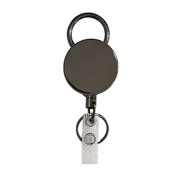 Эластичный брелок для ключей с именем, идентификационная бирка, держатель бейджа, выдвижное кольцо для ключей, цепочка для ключей, зажимы для рабочих карточек, канцелярские принадлежности