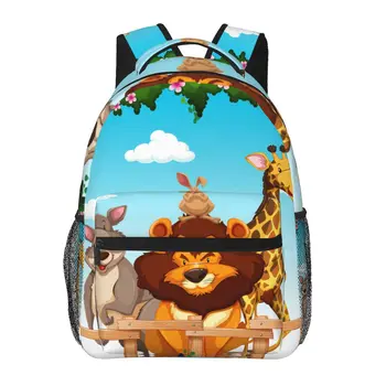Женский рюкзак Wild Animals Fence, модная сумка для женщин, мужская школьная сумка, сумка для книг Mochila