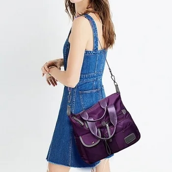 Нейлоновые женские сумки-мессенджеры, повседневная женская сумка большой емкости, женские сумки через плечо, водонепроницаемые Изображение 2