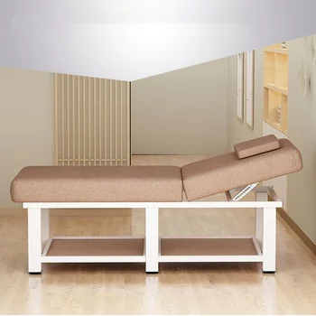 Высококачественные массажные столы, Специальная кровать для салона красоты, Массажные кровати, Физиотерапевтическая домашняя кровать с отверстием, складная вышивка, Спа-кровать
