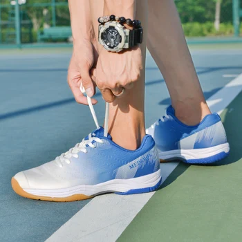 Спортивные кроссовки для тренировок по бадминтону, удобные мужские и женские теннисные туфли, легкие кроссовки для бега по бадминтону Изображение 2