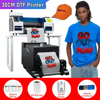 Принтер A3 DTF XP600 для печати футболок Непосредственно Переносит на пленку футболку DTF Transfer Printer Для печати джинсовых футболок