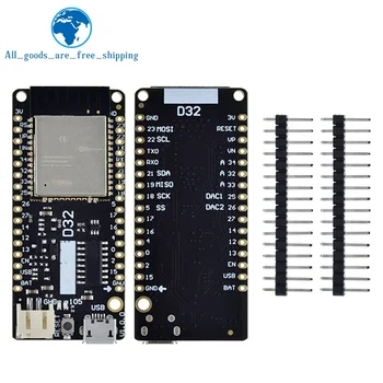 TZT для LOLIN D32 V1.0.0 -Плата на базе Wi-Fi + Bluetooth ESP-32 Esp32 ESP-WROOM-32 4 МБ ФЛЭШ-памяти Для Arduino MicroPython Совместима Изображение 2