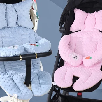 Подушка для детской коляски, противоскользящий вкладыш для детского автомобиля, поддерживающий коврик с вышивкой для малышей, подушка для детской коляски