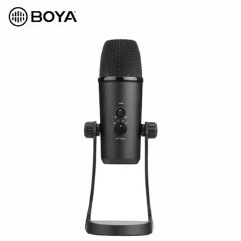 Конденсаторный микрофон для записи звука BOYA BY-PM700 USB с держателем