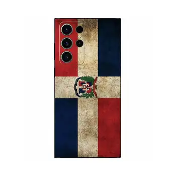 Флаг Доминиканской Республики Чехол Для Телефона Samsung Galaxy S23 S22 S21 Ultra S20 FE 5G S10E S10 Lite S9 S8 Plus S7 Edge Черный Чехол Изображение 2