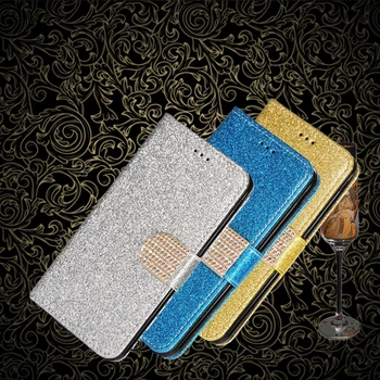 Кожаный чехол-бумажник Bling Diamond для ZTE Axon 10 11 20 30 Ultra Pro с функцией подставки, чехол для телефона со слотом для карт памяти