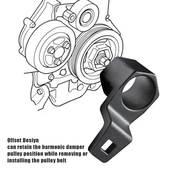 Гнездо для снятия кривошипного шкива, держатель 50 мм гаечного ключа для коленчатого вала, 1/2-дюймовый квадратный приводной гаечный ключ для Honda & Acura Изображение 2
