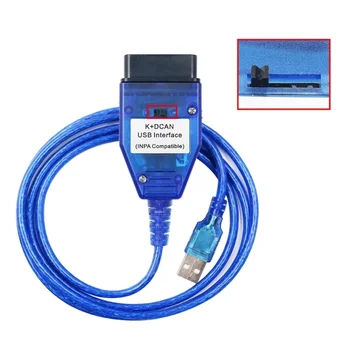 Диагностический кабель шасси KDCAN E Интерфейсы USB Встроенный диагностический сканер OBD2 с переключателями OBD2 Инструменты автоматической диагностики Изображение 2