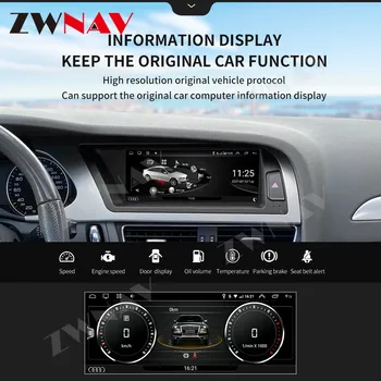 Экран Для Audi A4 B8 2009 2010 2011 2012 2013 2014 2015 2016 Android Автомобильный Автомобильный Радиоприемник Стерео DSP Carplay Автоматическое Головное Устройство GPS Изображение 2