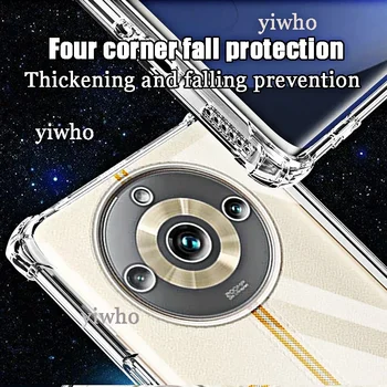 Чехол для телефона Realme 11 Pro Plus Прозрачный чехол 10 Pro + Задняя крышка на Realme 11 10 Pro C55 C35 C30 C31 C33 Gt 3 Neo 5 Se 240 Вт Изображение 2