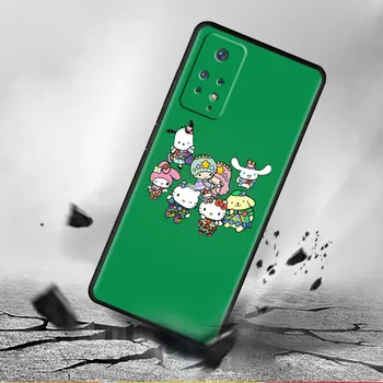 Чехол для Xiaomi Redmi Note 11T 11S 11 10 8 Pro 9 9S 9T 8T для Mi 10 8 9A 9C 10C K40 K50 Мультфильм Kuromi Hello Kitty Cinnamoroll Изображение 2