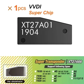 1шт VVDI суперчип XT27A01 XT27A66 транспондер для ID46/40/43/ 4D/8C/8A/T3/47 для VVDI2 VVDI мини-инструмент для ключей