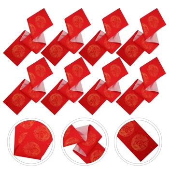 5 Комплектов Писчей Бумаги Весеннего Фестиваля Красная Бумага Китайская Каллиграфия Красная Бумага для Дома