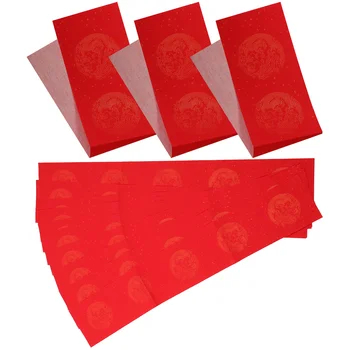 5 Комплектов Писчей Бумаги Весеннего Фестиваля Красная Бумага Китайская Каллиграфия Красная Бумага для Дома Изображение 2