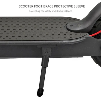 Силиконовый чехол для поддержки ног 2шт для электрического скутера Ninebot Es2 Es4 Millet Xiaomi M365/M365 Pro, черный Изображение 2