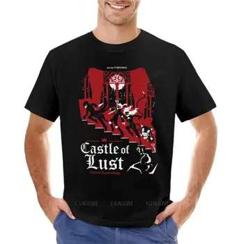 мужская футболка с круглым вырезом, футболка Castle of Lust, футболка нового выпуска, короткая футболка, однотонная футболка, футболки для мужчин
