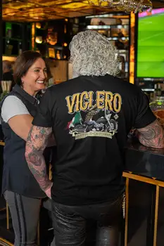 Рубашка Viclero Estilo Chicano из хлопка с принтом спереди и сзади