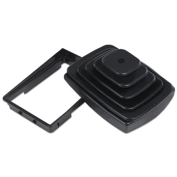 Защитите рычаг переключения передач от пыли и стопорного кольца для Jeep Wrangler TJ 97 04 Улучшенный радиатор Цвет Черный