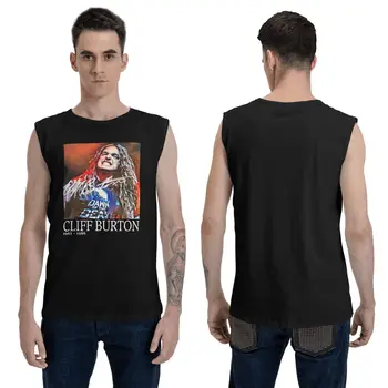 Трибьют рок-группы Cliff Burton США, топы, жилет, рубашка без рукавов, милый унисекс, удобный для хипстеров. Изображение 2