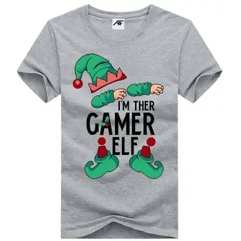 Мужские футболки с забавным принтом ЭЛЬФА s I m The Gamer, футболки с круглым вырезом и короткими рукавами