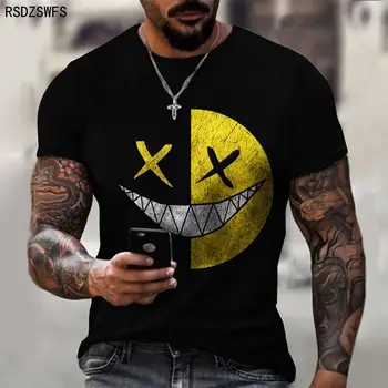 Футболка с 3D принтом XOXO pattern, модная мужская уличная повседневная спортивная рубашка, мужская футболка О-образным вырезом оверсайз, рыбалка Изображение 2