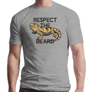 Новая мужская футболка с бородатым драконом, рептилией и ящерицей, модная футболка с круглым вырезом, дизайнерская футболка BONADIAO Оптом