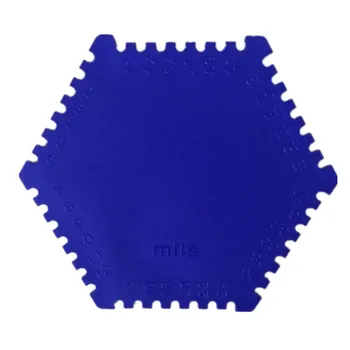 Германия импортировала датчик толщины влажной пленки Nicks QNIX plastic comb толщиной 25-2000 мкм Изображение 2