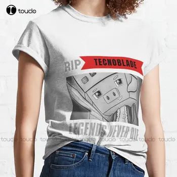 Классическая футболка Rip Tecnoblade, японская рубашка, высококачественные милые элегантные футболки с милым рисунком Каваи, милые хлопковые футболки Xs-5Xl, новинка Изображение 2