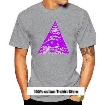 Camiseta para hombre con diseño de ojo de la promondia masónico Illuminati All Seeing Eye God