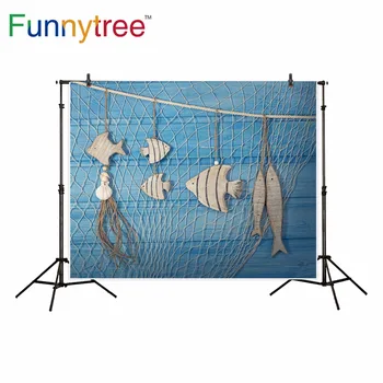 Фон для фотосъемки Funnytree синее дерево море морская тема фон для душа ребенка декор для фотосессии профессиональная фотостудия