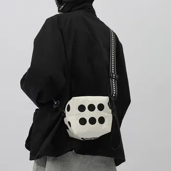 Холщовая сумка через плечо в уличном стиле, новая модная повседневная мягкая сумка на молнии, универсальная сумочка