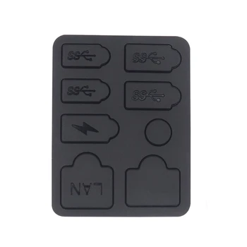 Силиконовый пылезащитный чехол для консоли, защита от пыли, док-станция USB LAN Type-C, Пылезащитный штекер